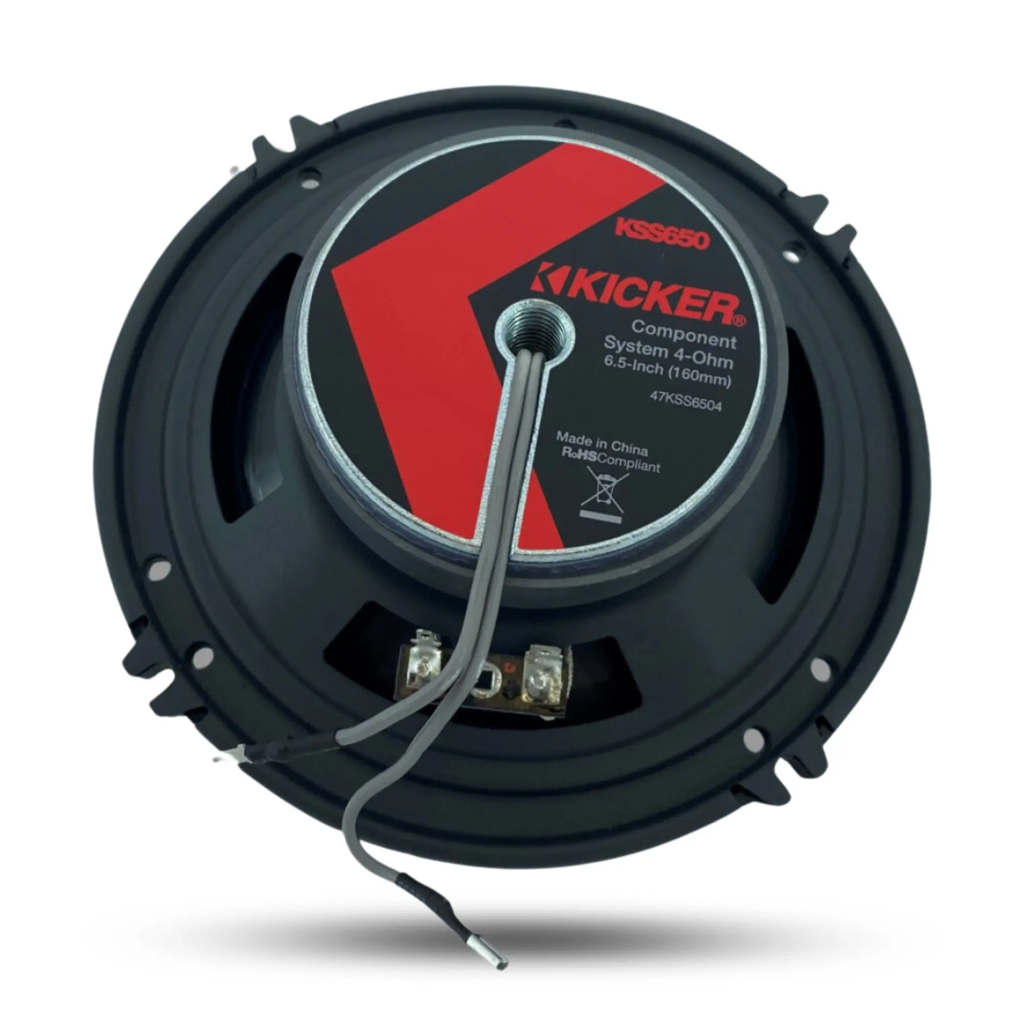 Pair of 6.5" Kicker Component Speaker System with 1" Tweeters and Crossovers, 125w-250w, 4-Ohm (KSS6504) - Image 6