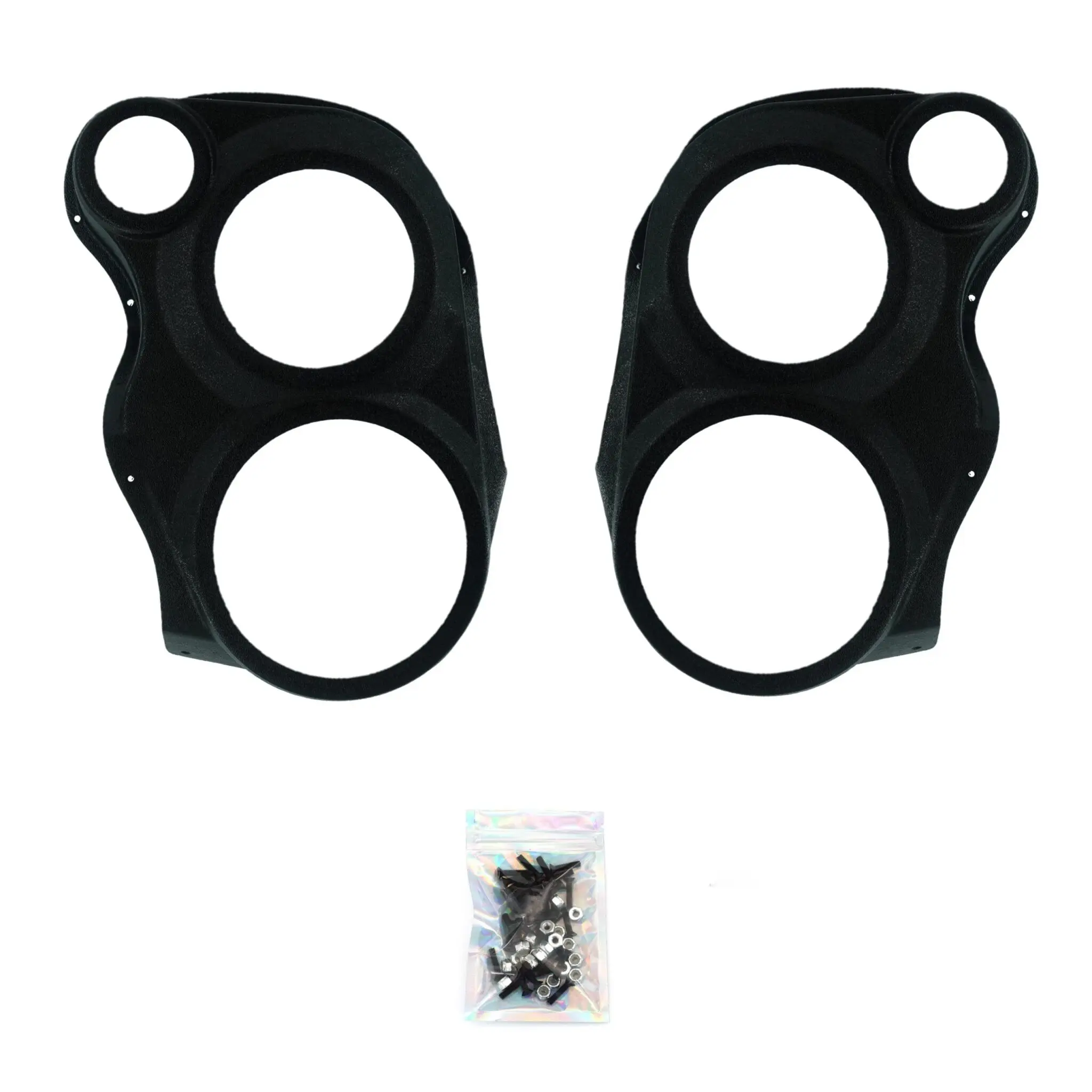 Front Door 8.0 in and 6.5 in and 3.5 in Speaker Pods for 2007-2009 Cadillac Escalade Chevrolet Avalanche Tahoe Silverado Suburban GMC Yukon Sierra Front Door Custom Speaker Pods for the 2007-2009 Cadillac Escalade Chevrolet Avalanche Tahoe Silverado Suburban GMC Yukon Sierra to hold 8.0 in and 6.5 in and 3.5 in speakers for car audio installation upgrade