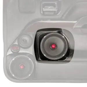 Front Door Custom Speaker Pods for the 2014-2018 Chevrolet Silverado GMC Sierra to hold 8.0 in  speakers for car audio installation upgrade