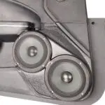 Front Door Custom Speaker Pods for the 2011-2023 Chrysler 300C Dodge Charger to hold Dual 6.5 in  speakers for car audio installation upgrade
