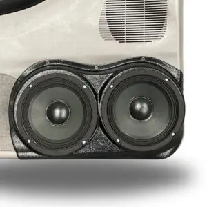 Front Door Custom Speaker Pods for the 1998-2012 Ford Ranger Mazda B-Series to hold Dual 6.5 in  speakers for car audio installation upgrade