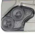 Front Door Custom Speaker Pods for the 2000-2005 Chevrolet Impala to hold Dual 6.5 in speakers for car audio installation upgrade