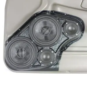 Front Door Custom Speaker Pods for the 2000-2005 Chevrolet Impala to hold Dual 6.5 in and Dual 3.5 in  speakers for car audio installation upgrade
