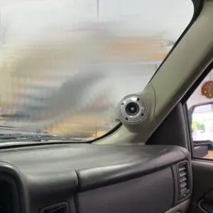 A-Pillar Custom Speaker Pods for the 2000-2006 Cadillac Escalade Chevrolet Avalanche Silverado Tahoe Suburban GMC Sierra Yukon to hold 3.5 in  speakers for car audio installation upgrade