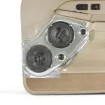 Front Door Custom Speaker Pods for the 2000-2006 Cadillac Escalade Chevrolet Avalanche Silverado Tahoe Suburban GMC Sierra Yukon to hold Dual 6.5 in and Dual 2.0 in  speakers for car audio installation upgrade