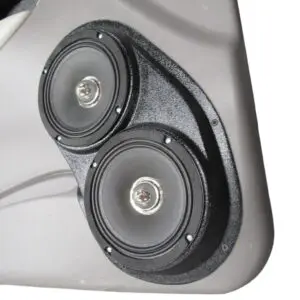 Front Door Custom Speaker Pods for the 2002-2005 Chevrolet Trailblazer to hold Dual 6.5 in  speakers for car audio installation upgrade