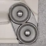 Front Door Custom Speaker Pods for the 2002-2005 GMC Envoy to hold Dual 8.0 in  speakers for car audio installation upgrade