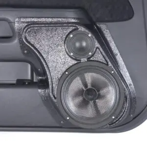 Front Door Custom Speaker Pods for the 2002-2006 Honda CRV to hold 8.0 in and 3.5 in  speakers for car audio installation upgrade