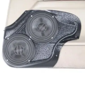 Front Door Custom Speaker Pods for the 2003-2011 Lincoln Towncar to hold Dual 6.5 in  speakers for car audio installation upgrade