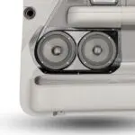 center ortho Speaker Upgrade for the Front Door of your 2004-2008 Ford F150. Easy installation of a Dual 6.5" Midrange for the most powerful car stereo possible.