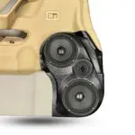 Front Door Custom Speaker Pods for the 2004-2007 Infiniti QX56 Nissan Armada Titan to hold 6.5 in  speakers for car audio installation upgrade