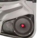 center ortho Speaker Upgrade for the Front Door of your 2009-2015 Toyota Tacoma. Easy installation of a Single 8" Midrange for the most powerful car stereo possible.
