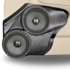 Front Door Custom Speaker Pods for the 2006-2015 Chevrolet Impala to hold Dual 6.5 in  speakers for car audio installation upgrade