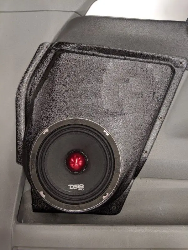 center ortho Speaker Upgrade for the Front Door of your 2006-2008 Dodge Ram. Easy installation of a Single 6.5" Midrange for the most powerful car stereo possible.