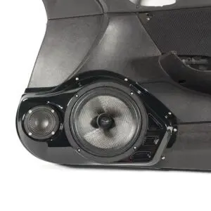 Front Door Custom Speaker Pods for the 2006-2011 Honda Civic to hold 8.0 in and 3.5 in  speakers for car audio installation upgrade