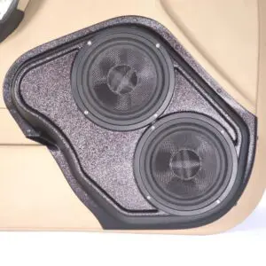 Front Door Custom Speaker Pods for the 2006-2007 Hummer H3 to hold Dual 6.5 in  speakers for car audio installation upgrade
