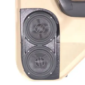 Rear Door Custom Speaker Pods for the 2006-2007 Hummer H3 to hold Dual 6.5 in  speakers for car audio installation upgrade