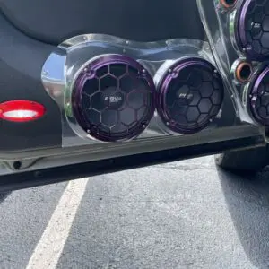 Front Door Custom Speaker Pods for the 2007-2009 Chevrolet Avalanche Silverado Suburban Tahoe GMC Sierra Yukon to hold Dual 8.0 in  speakers for car audio installation upgrade