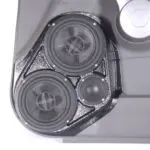 Front Door Custom Speaker Pods for the 2007-2011 Honda CRV to hold Dual 6.5 in and 3.5 in speakers for car audio installation upgrade