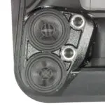 Front Door Custom Speaker Pods for the 2008-2022 Toyota Sequoia Tundra to hold Dual 6.5 in and Dual 2.0 in  speakers for car audio installation upgrade