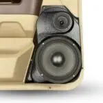 Front Door Custom Speaker Pods for the 2009-2018 Dodge Ram to hold 8.0 in and 3.5 in  speakers for car audio installation upgrade