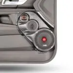 Front Door Custom Speaker Pods for the 2010-2017 Chevrolet Equinox GMC Terrain to hold 6.5 in and 3.5 in and 2.0 in  speakers for car audio installation upgrade