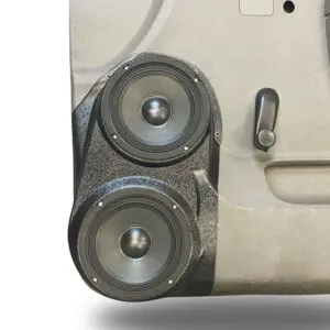 Front Door Custom Speaker Pods for the 2010-2013 Chevrolet Silverado GMC Sierra to hold Dual 6.5 in  speakers for car audio installation upgrade