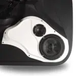 Front Door Custom Speaker Pods for the 2013-2018 Nissan Altima to hold 6.5 in and 3.5 in speakers for car audio installation upgrade