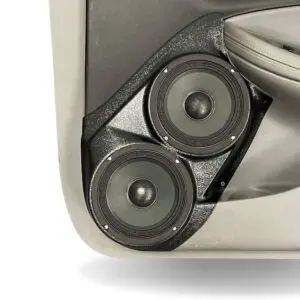 Front Door Custom Speaker Pods for the 2014-2020 Chevrolet Impala to hold Dual 6.5 in  speakers for car audio installation upgrade