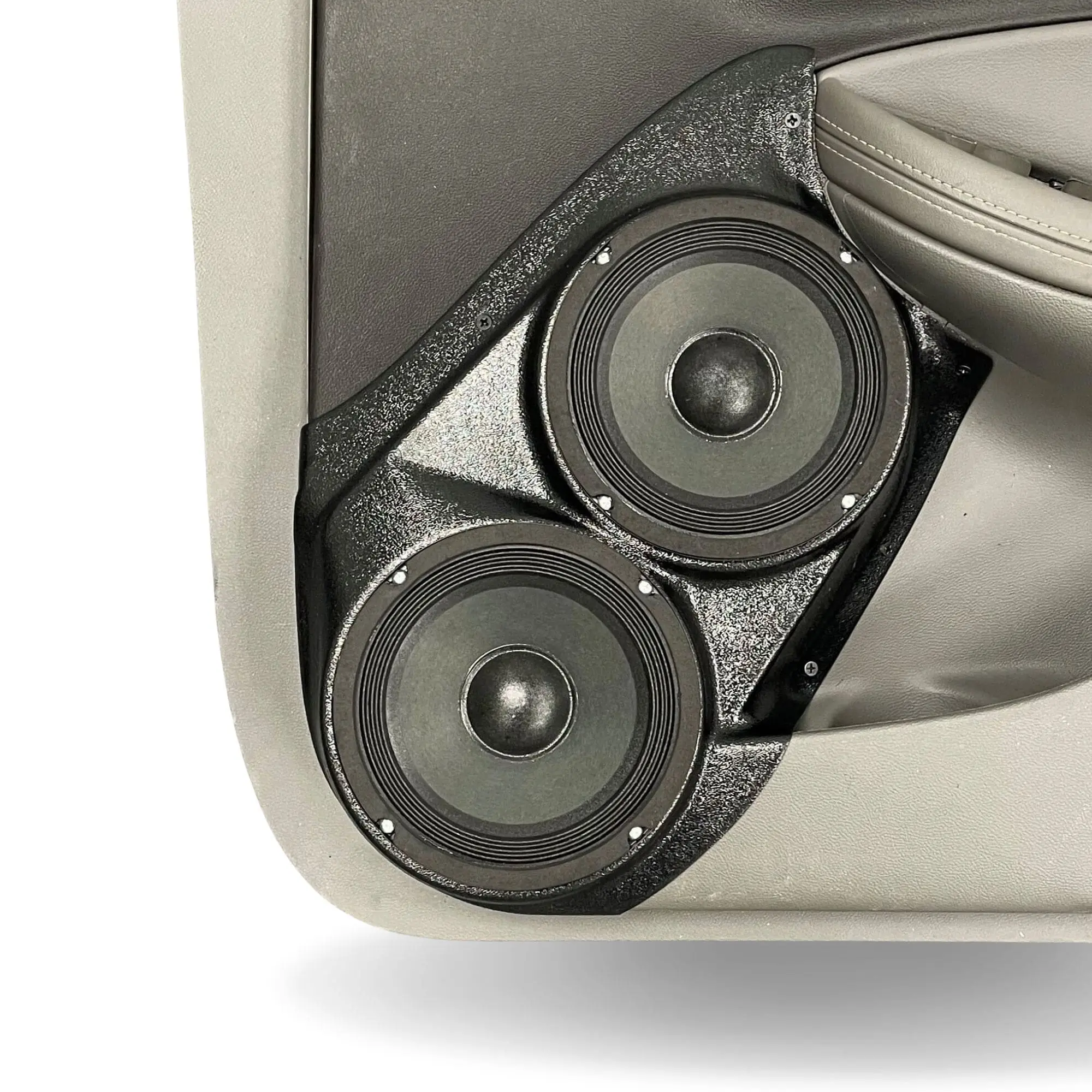 Front Door Dual 6.5 in Speaker Pods for 2014-2020 Chevrolet Impala Front Door Custom Speaker Pods for the 2014-2020 Chevrolet Impala to hold Dual 6.5 in speakers for car audio installation upgrade