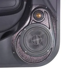 Front Door Custom Speaker Pods for the 2014-2019 Kia Soul to hold 6.5 in and 2.0 in  speakers for car audio installation upgrade