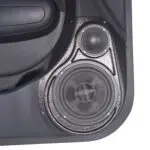 Front Door Custom Speaker Pods for the 2014-2019 Kia Soul to hold 6.5 in and 3.5 in speakers for car audio installation upgrade