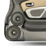 Front Door Custom Speaker Pods for the 2016-2024 Nissan Titan to hold Dual 8.0 in speakers for car audio installation upgrade