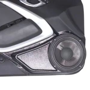 Front Door Custom Speaker Pods for the 2016-2024 Chevrolet Camaro to hold 8.0 in  speakers for car audio installation upgrade