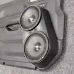 Front Door Custom Speaker Pods for the 2020-2024 Jeep Gladiator Wrangler to hold Dual 6.5 in  speakers for car audio installation upgrade