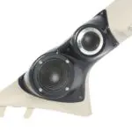 A-Pillar Custom Speaker Pods for the 2019-2023 Ford Ranger to hold 3.5 in and 2.0 in  speakers for car audio installation upgrade
