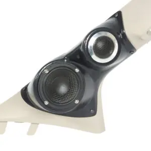 A-Pillar Custom Speaker Pods for the 2019-2023 Ford Ranger to hold 3.5 in and 2.0 in  speakers for car audio installation upgrade