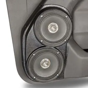 Front Door Custom Speaker Pods for the 2019-2023 Chevrolet Silverado GMC Sierra to hold Dual 6.5 in  speakers for car audio installation upgrade