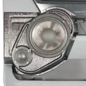 Front Door Custom Speaker Pods for the 2021-2026 Ford F-150 F-250F-350 to hold 8.0 in and 3.5 in  speakers for car audio installation upgrade