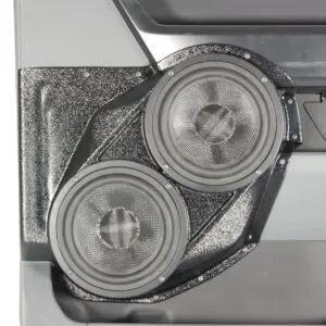Front Door Custom Speaker Pods for the 2021-2026 Ford F-150 F-250F-350 to hold Dual 6.5 in  speakers for car audio installation upgrade
