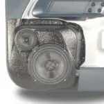 Front Door Custom Speaker Pods for the 2022-2026 Ford Maverick to hold 6.5 in and 3.5 in  speakers for car audio installation upgrade