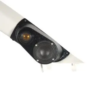 A-Pillar Custom Speaker Pods for the 2022-2026 Ford Maverick to hold 3.5 in and 2.0 in  speakers for car audio installation upgrade