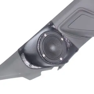 A-Pillar Custom Speaker Pods for the 2023-2025 Chevrolet Silverado GMC Sierra to hold 3.5 in speakers for car audio installation upgrade