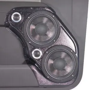 Front Door Custom Speaker Pods for the 2023-2025 Chevrolet Silverado GMC Sierra to hold Dual 8.0 in and Dual 2.0 in  speakers for car audio installation upgrade