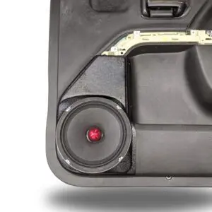 Front Door Custom Speaker Pods for the 2014-2018 Chevrolet Silverado GMC Sierra to hold 8.0 in  speakers for car audio installation upgrade