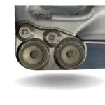 Front Door Custom Speaker Pods for the 1995-1999 Cadillac Escalade Chevrolet Silverado Suburban Tahoe GMC Sierra Yukon to hold Dual 6.5 in and Dual 2.0 in  speakers for car audio installation upgrade
