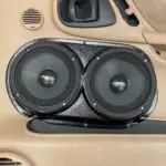 Front Door Custom Speaker Pods for the 1998-2000 Dodge Dakota Durango to hold Dual 6.5 in speakers for car audio installation upgrade