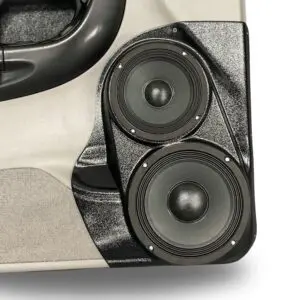 Front Door Custom Speaker Pods for the 1998-2012 Ford Ranger Mazda B-Series to hold 8.0 in and 6.5 in  speakers for car audio installation upgrade