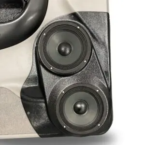 Front Door Custom Speaker Pods for the 1998-2012 Ford Ranger Mazda B-Series to hold Dual 6.5 in  speakers for car audio installation upgrade
