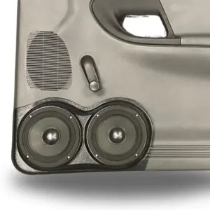 Front Door Custom Speaker Pods for the 1998-2012 Ford Ranger Mazda B-Series to hold Dual 6.5 in  speakers for car audio installation upgrade